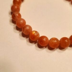 Women's Bracelet Sunstone Beaded Stretchy Bracelet